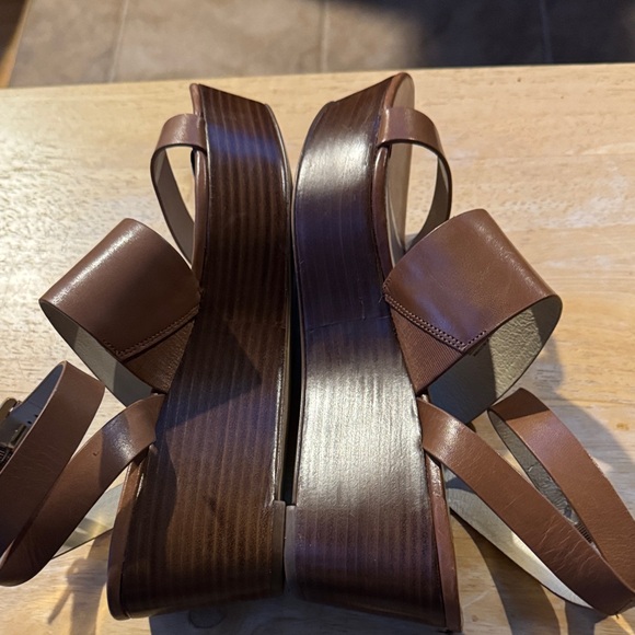 Michael Kors Brown Leather Sandals - Picture 4 of 5
